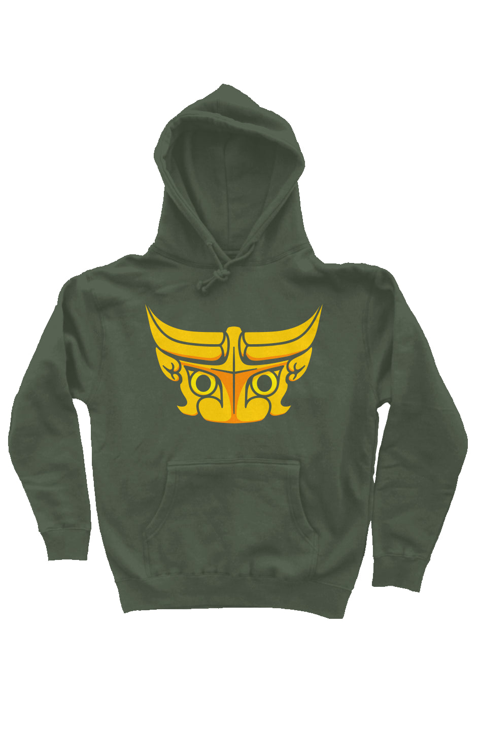 Taotie Hoodie Green